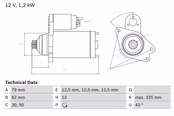 BOSCH Motorino d\'avviamento