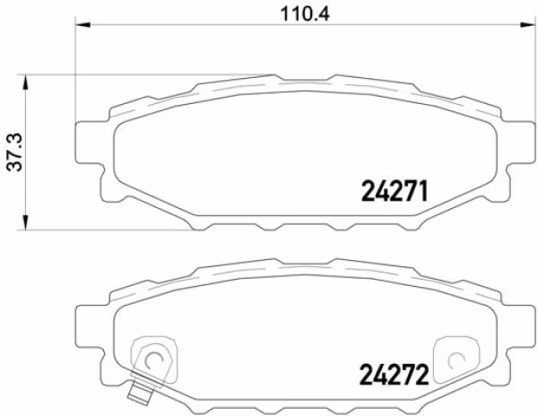 BREMBO Kit pastiglie freno, Freno a disco