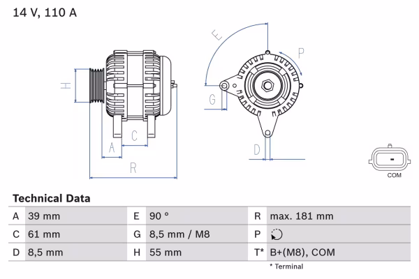 BOSCH Alternatore