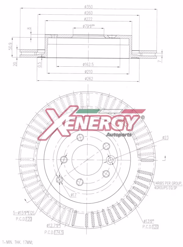 AP XENERGY Disco freno