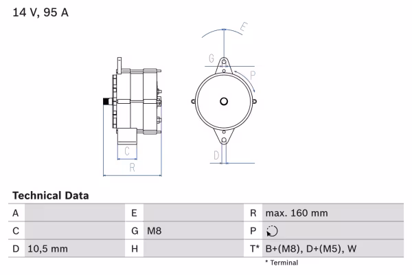 BOSCH Alternatore