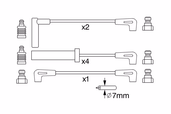 BOSCH Kit cavi accensione