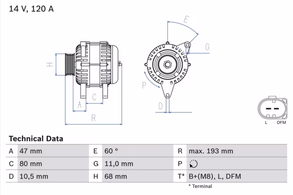 BOSCH Alternatore