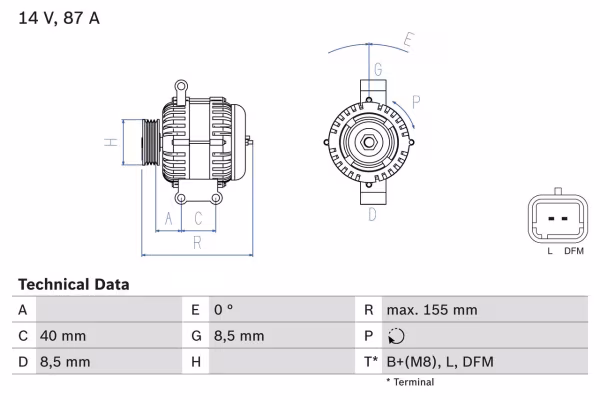 BOSCH Alternatore