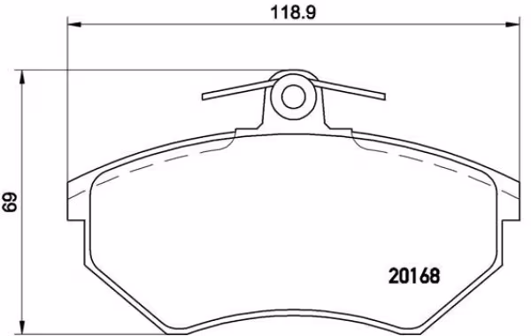 BREMBO Kit pastiglie freno, Freno a disco
