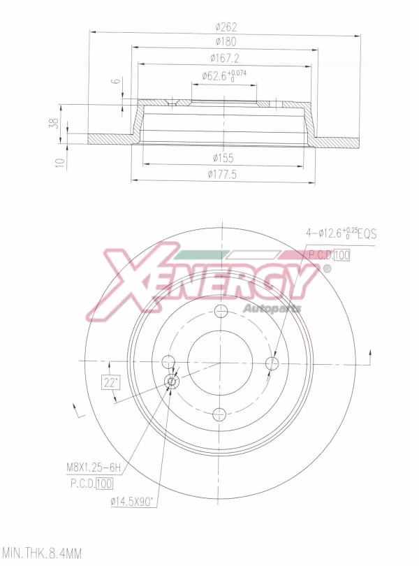AP XENERGY Disco freno