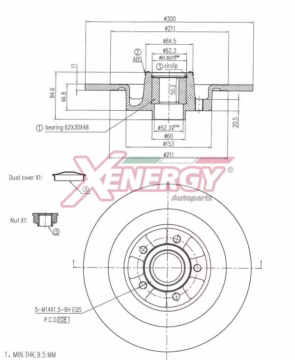 AP XENERGY Disco freno