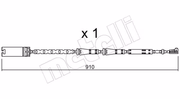 METELLI Contatto segnalazione, Usura past. freno/mat. d\'attrito