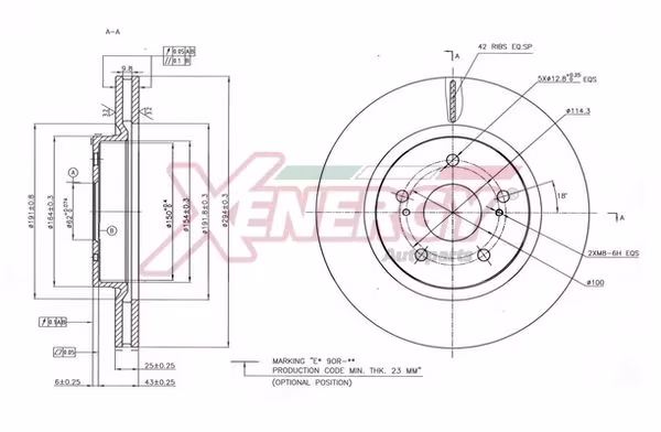 AP XENERGY Disco freno