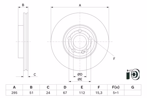 BOSCH Disco freno