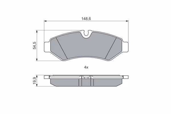 BOSCH Kit pastiglie freno, Freno a disco