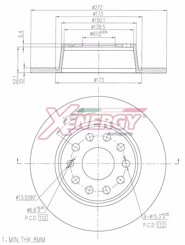 AP XENERGY Disco freno