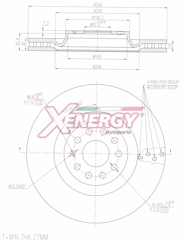 AP XENERGY Disco freno