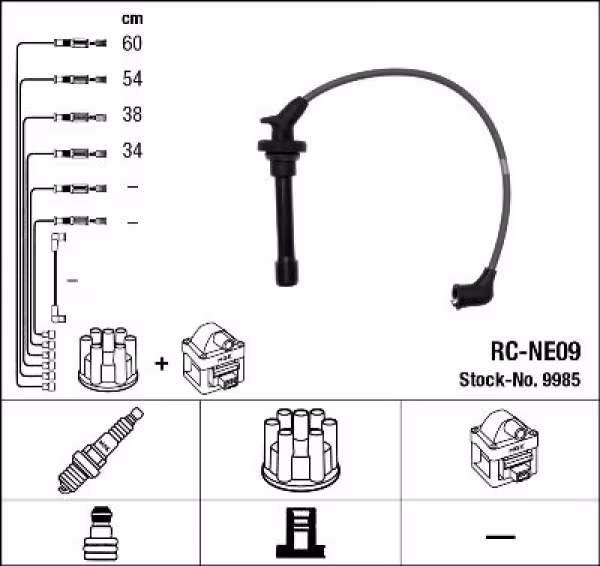 NGK Kit cavi accensione